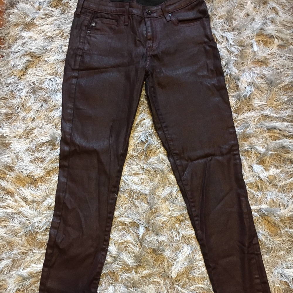 AG faux leather jean